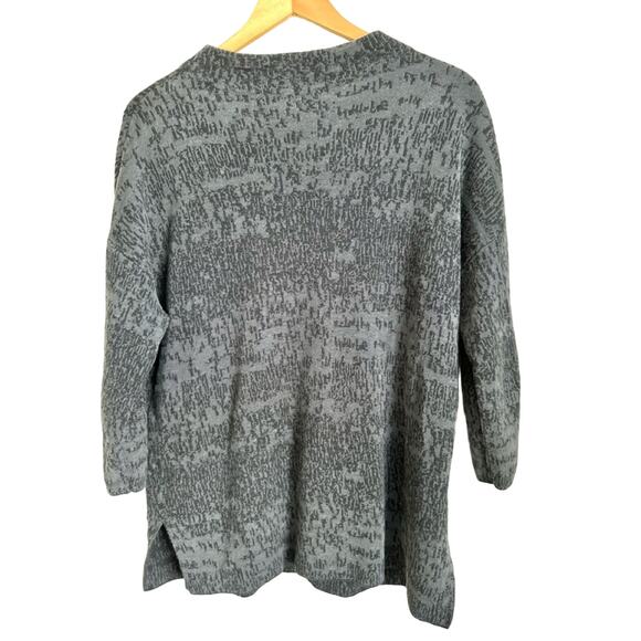 Eileen Fisher Womens Black Marled Day To Night Pull Over Sweater - Picture 4 of 9